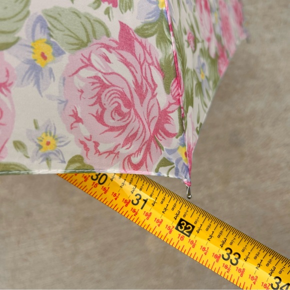 Pink Rose Floral Umbrella And Matching Tote - Picture 10 of 10